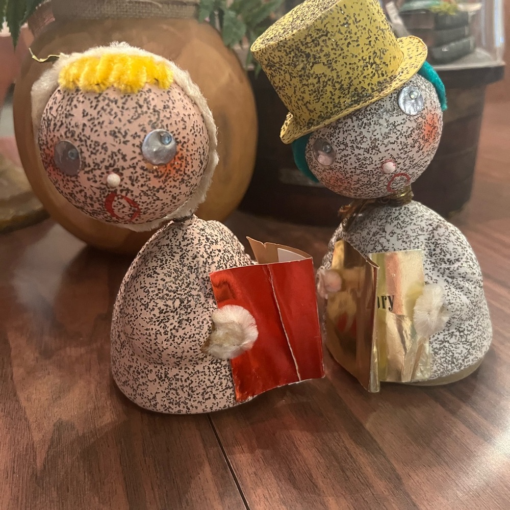 ❤️💚 MCM bobble head containers Germany Excellent Vintage condition. Boy and Girl